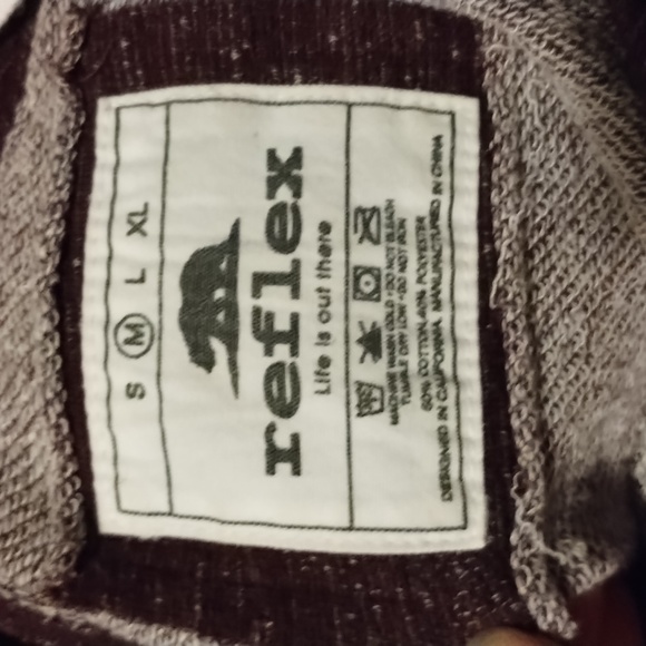 Reflex Womens medium Love Logo Pullover Blended Cotton Burgundy Hoodie crop top - Picture 11 of 12